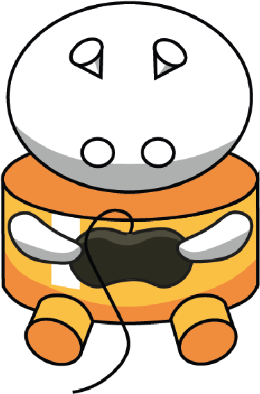 Набросок разных поз примерного маскота, чтобы «почувствовать» персонажа