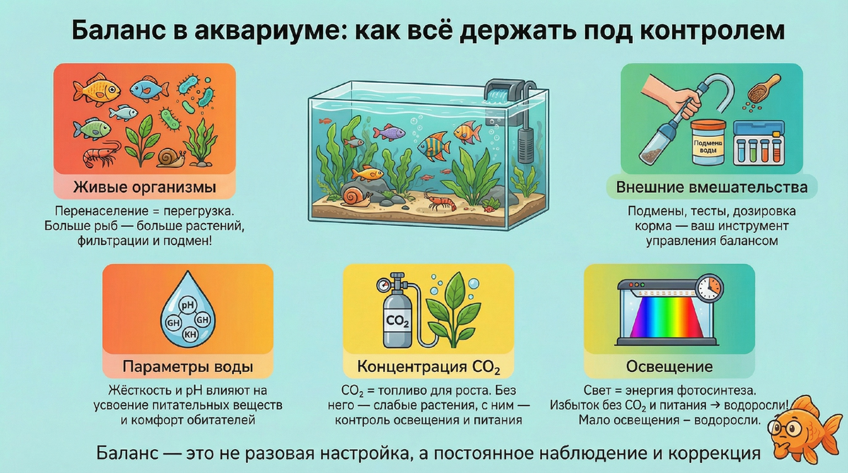 Баланс в аквариуме 