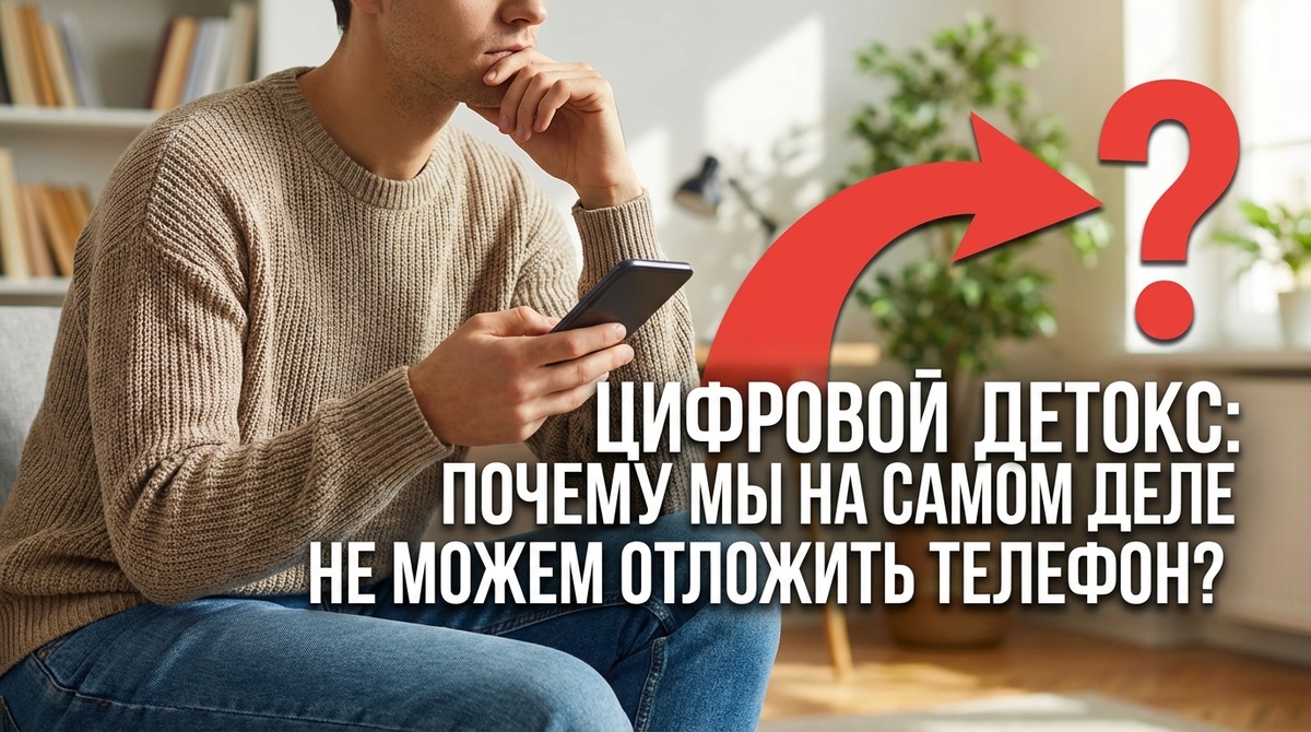 Цифровой детокс: Почему мы на самом деле не можем отложить телефон (и как перестать жить в новостной ленте)