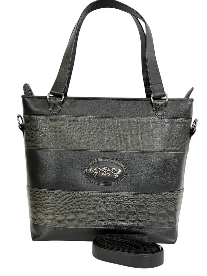 Кожаная сумка модели "шопер". Ателье Ирины Берзиной.