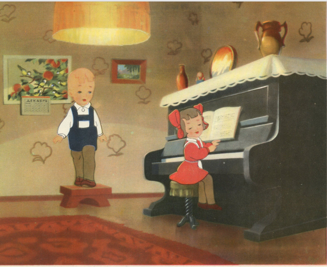 Кадр из мультфильма "Когда зажигаются елки"