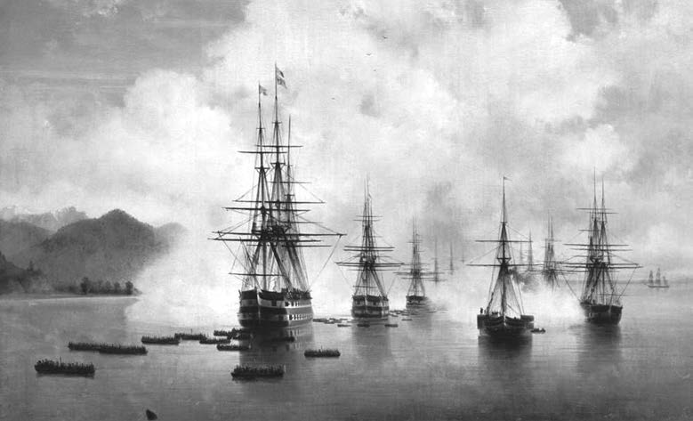 Десант генерал-лейтенанта Н.Н. Раевского у Субаши. 1839 год.
Художник И.К. Айвазовский