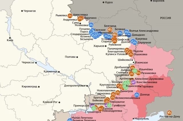    Карта боевых действий в зоне СВО на 29 декабря 2025 года