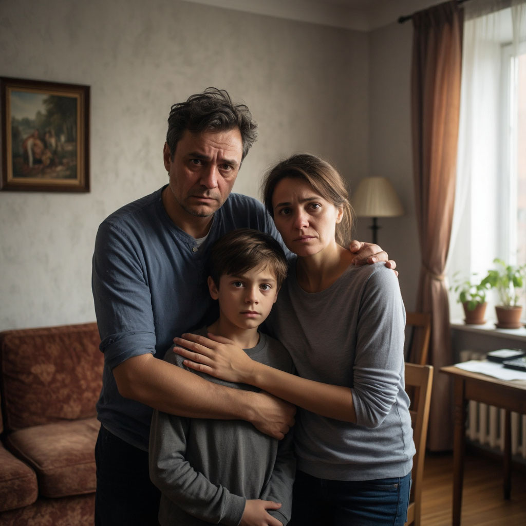 Семья в отчаянии