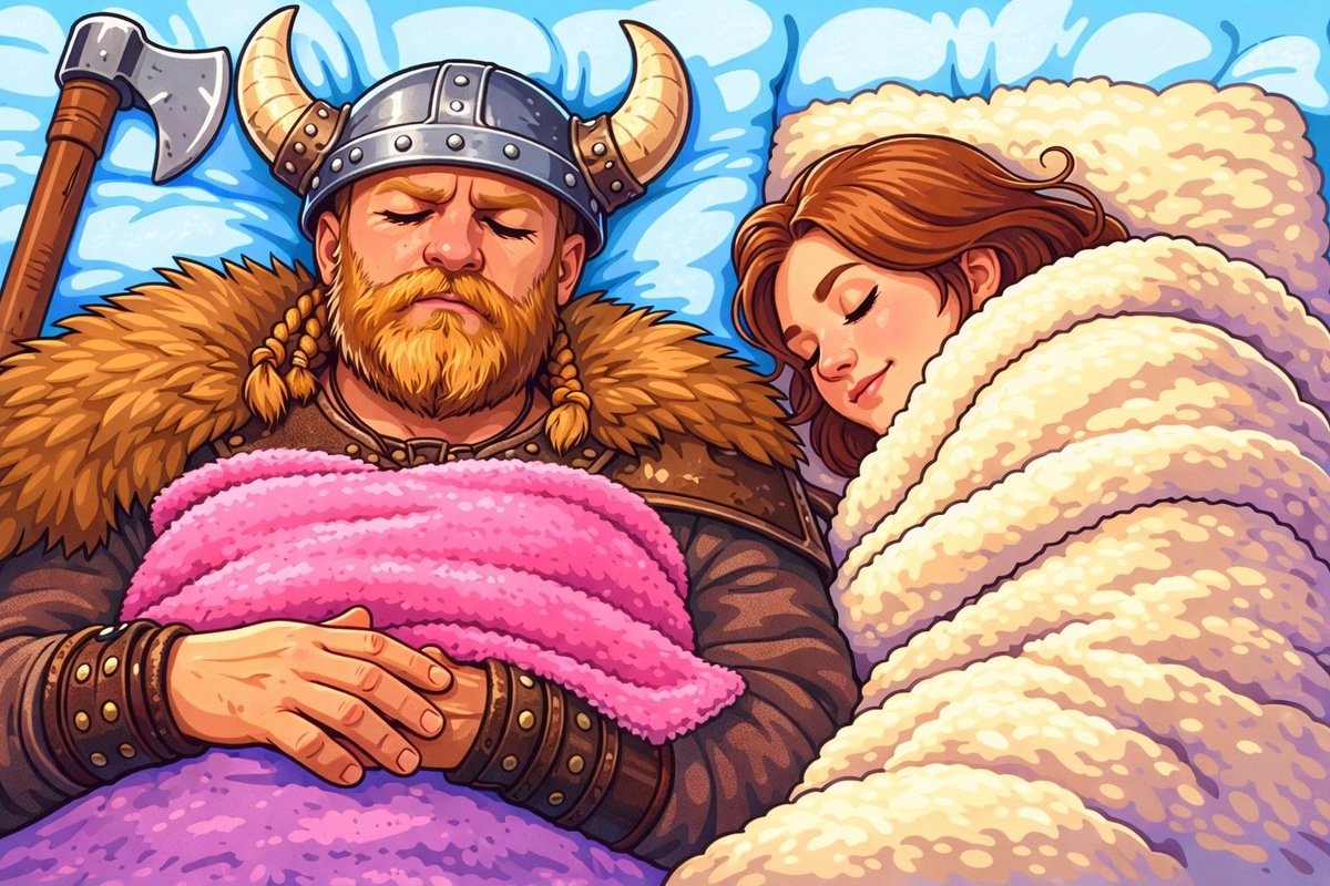    Скандинавский метод сна предполагает, что партнеры спят в одной кровати, но под разными одеялами