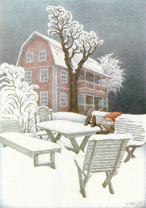 Работа шведского художника Леннарта Хелье