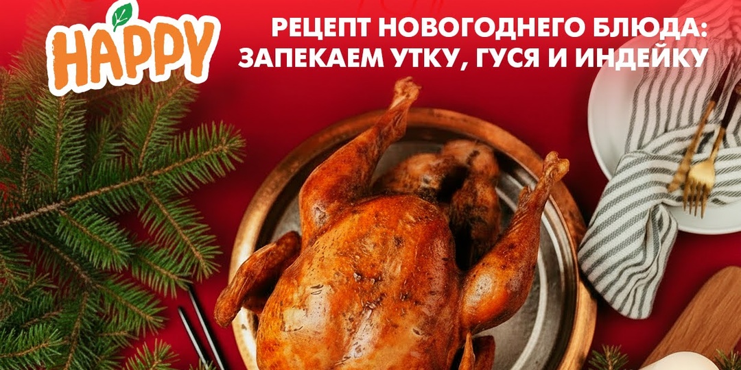 Рецепт новогоднего блюда: запекаем утку, гуся и индейку