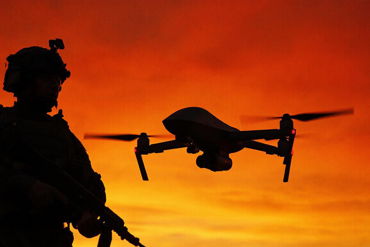 Атака дальнобойных дронов началась сразу после пресс-конференции Зеленского в США.  Фото: Изображение сгенерировано с помощью ИИ / Светлана Возмилова