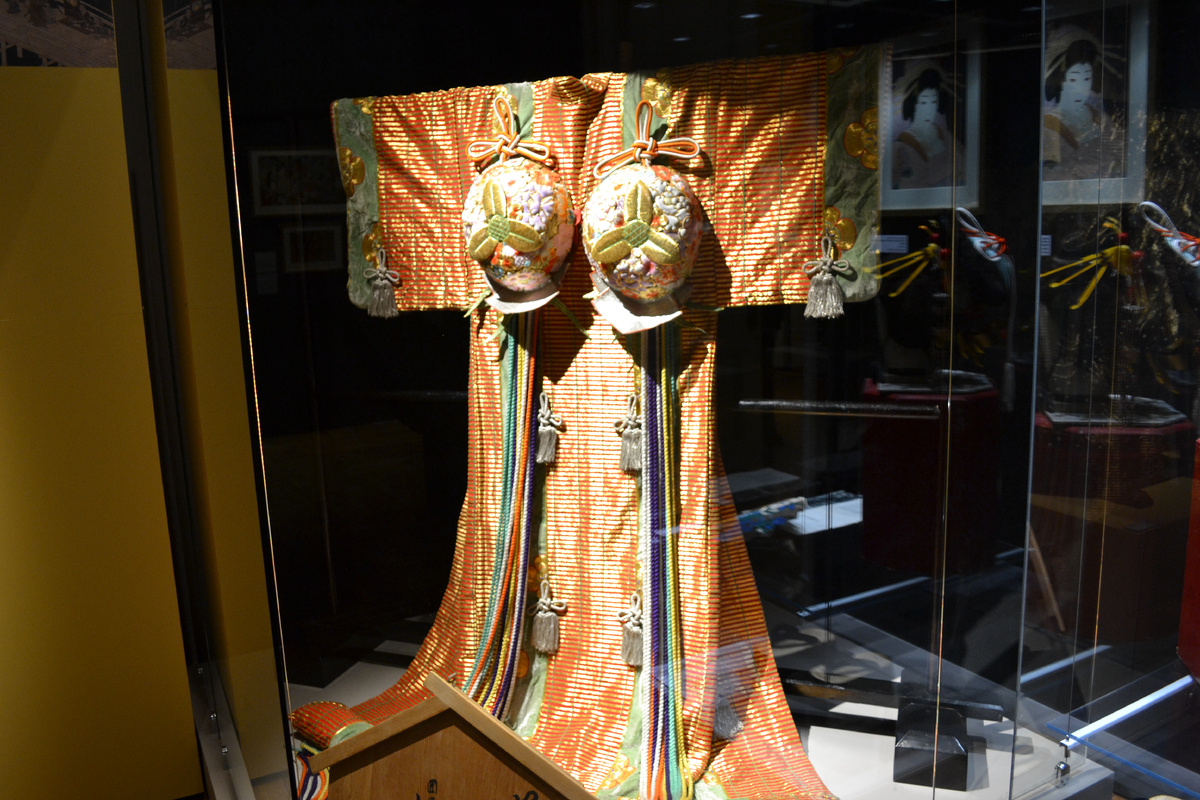 Кимоно куртизанки из театральной постановки Кабуки. Фото автора 