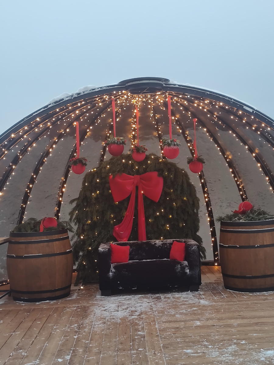 С Новым годом! Фото автора на базе отдыха Авиатор