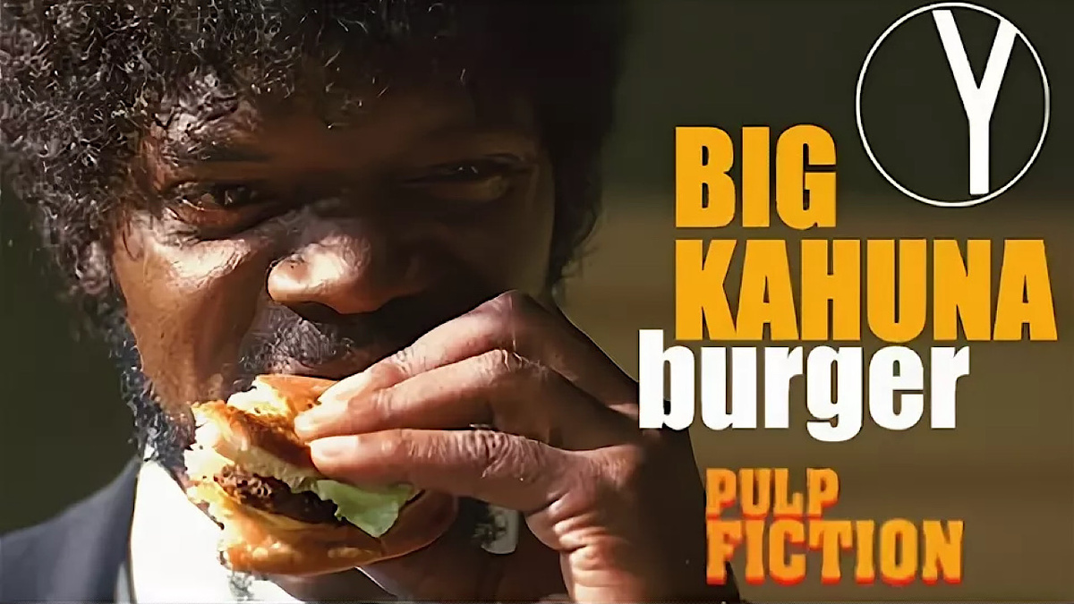 Коллаж с ютуб канала Big Kahuna Burger - Pulp Fiction  @yocomotv