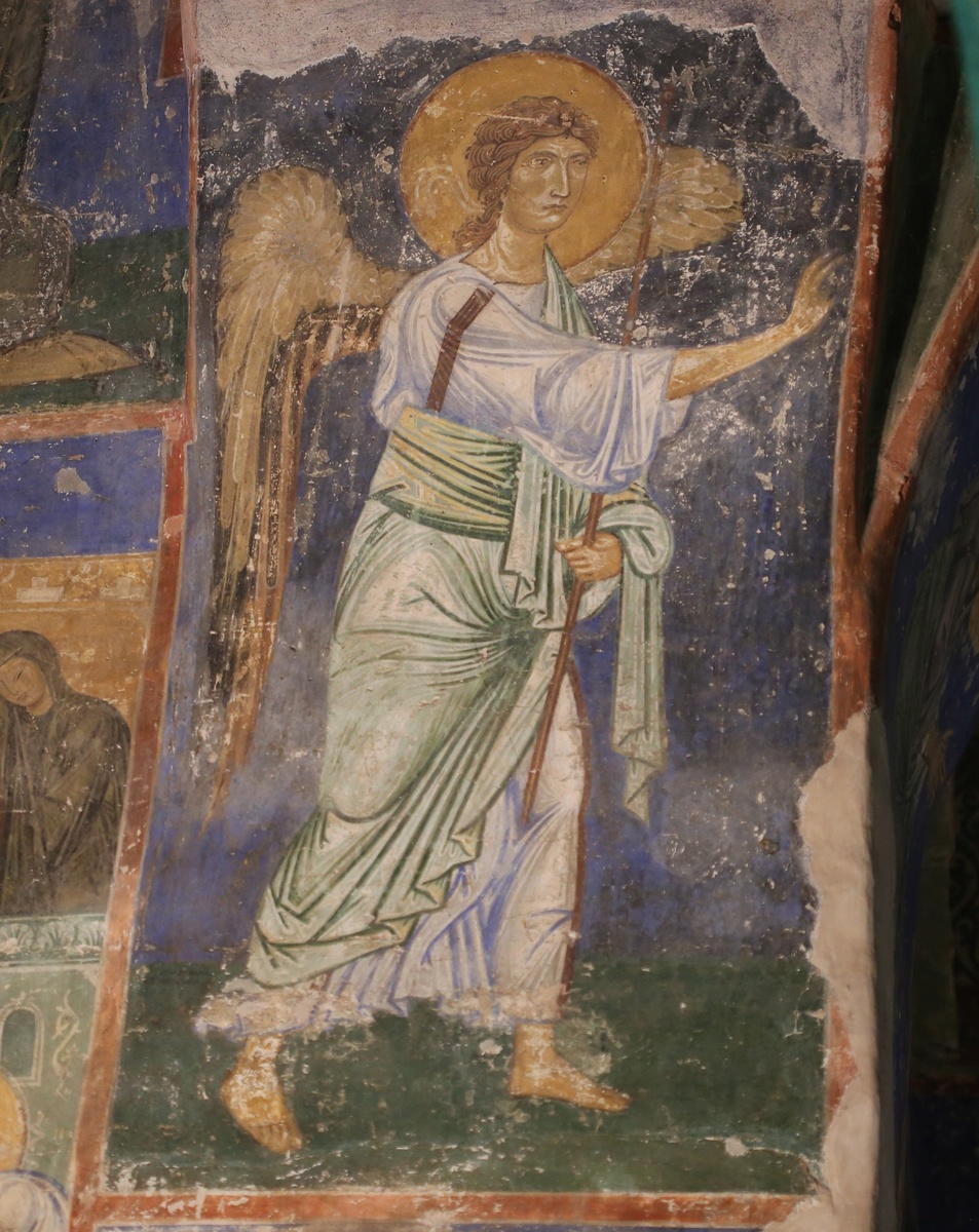 Фрагмент фрески "Благовещение Пресвятой Богородицы"