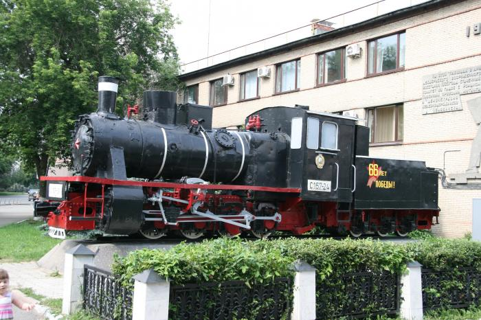Паровоз С157-34 в качестве памятника, источник wikimapia.org