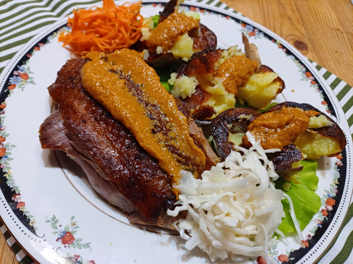 Утка по рецепту Джейми Оливера. Фото автора.