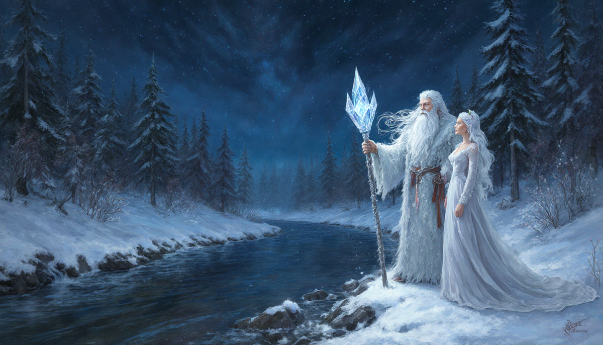 В канун праздника пришли они на берег реки