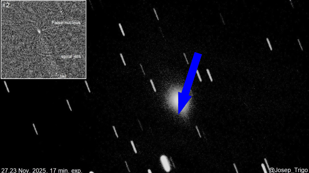    Инопланетный комета 3I/ATLAS взрывается как ледовые вулканы