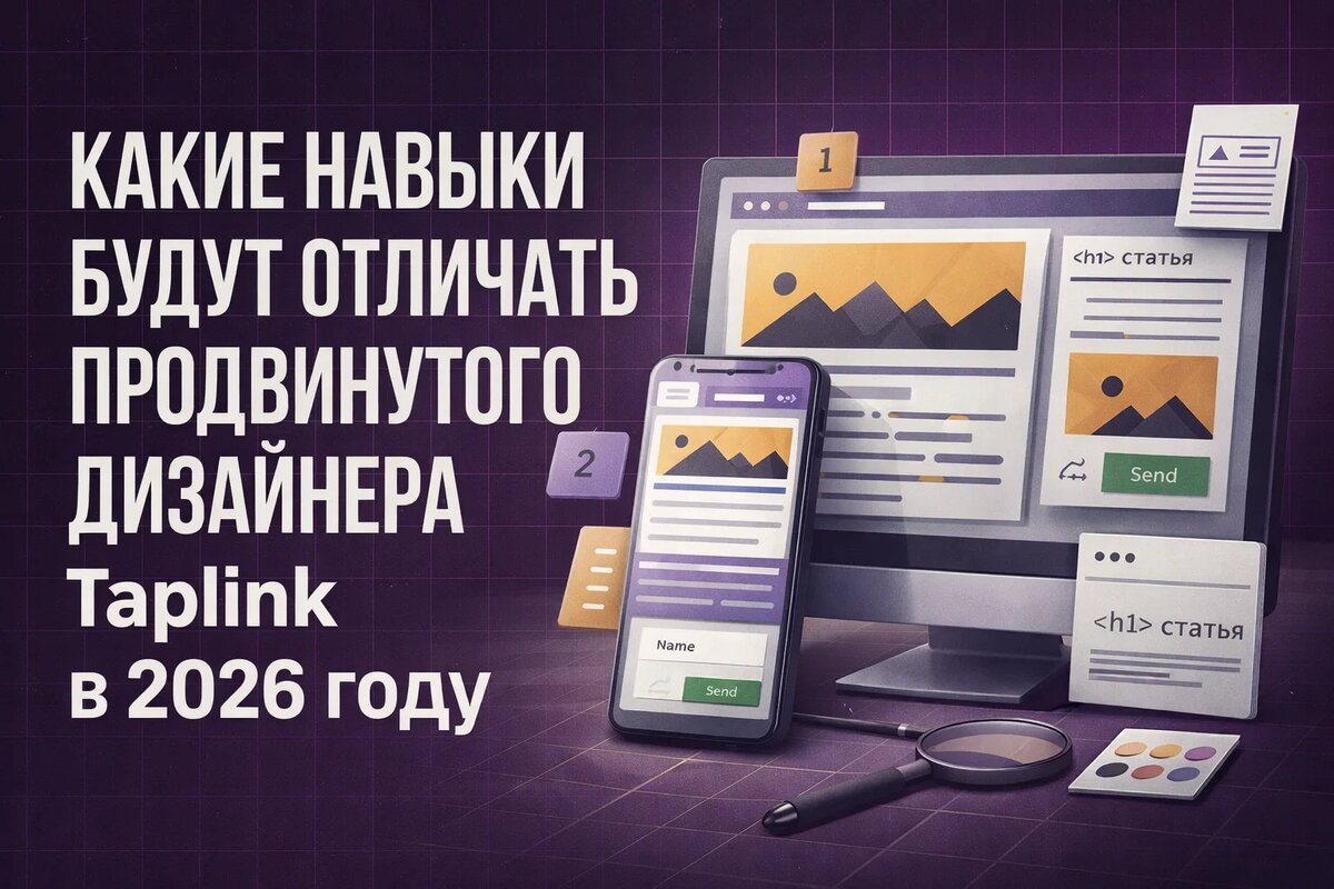 Какие навыки будут отличать продвинутого дизайнера Taplink в 2026 году