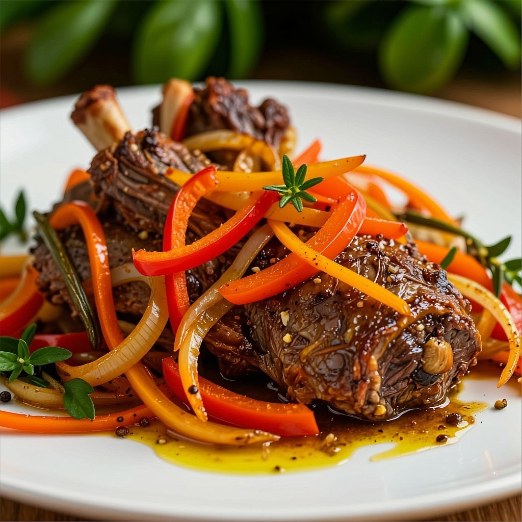 Баранина с овощами