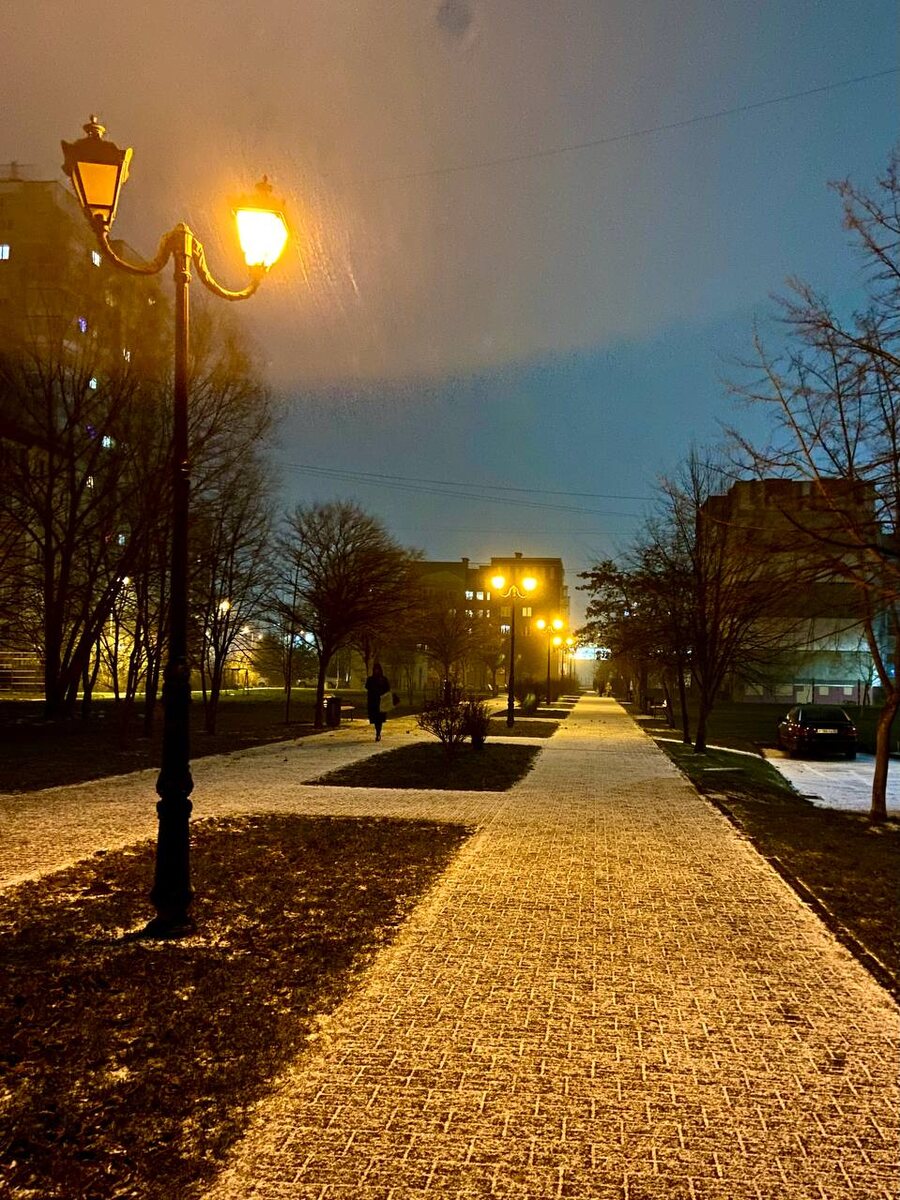 Наш бульвар сегодня вечером.