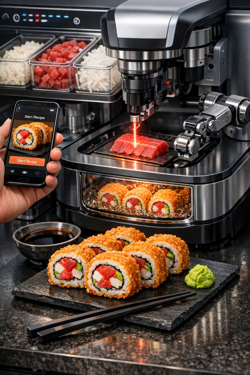 Роботизированный тайский фьюжн-ролл