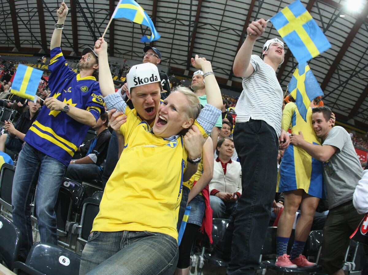    Хоккей. Чемпионат мира– 2009. Четвертьфинал. Швеция – Чехия | © РИА Новости / Михаил Фомичев