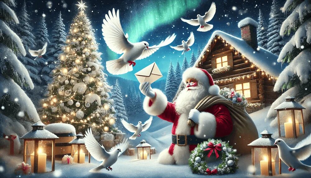 Положите письмо в почтовый ящик