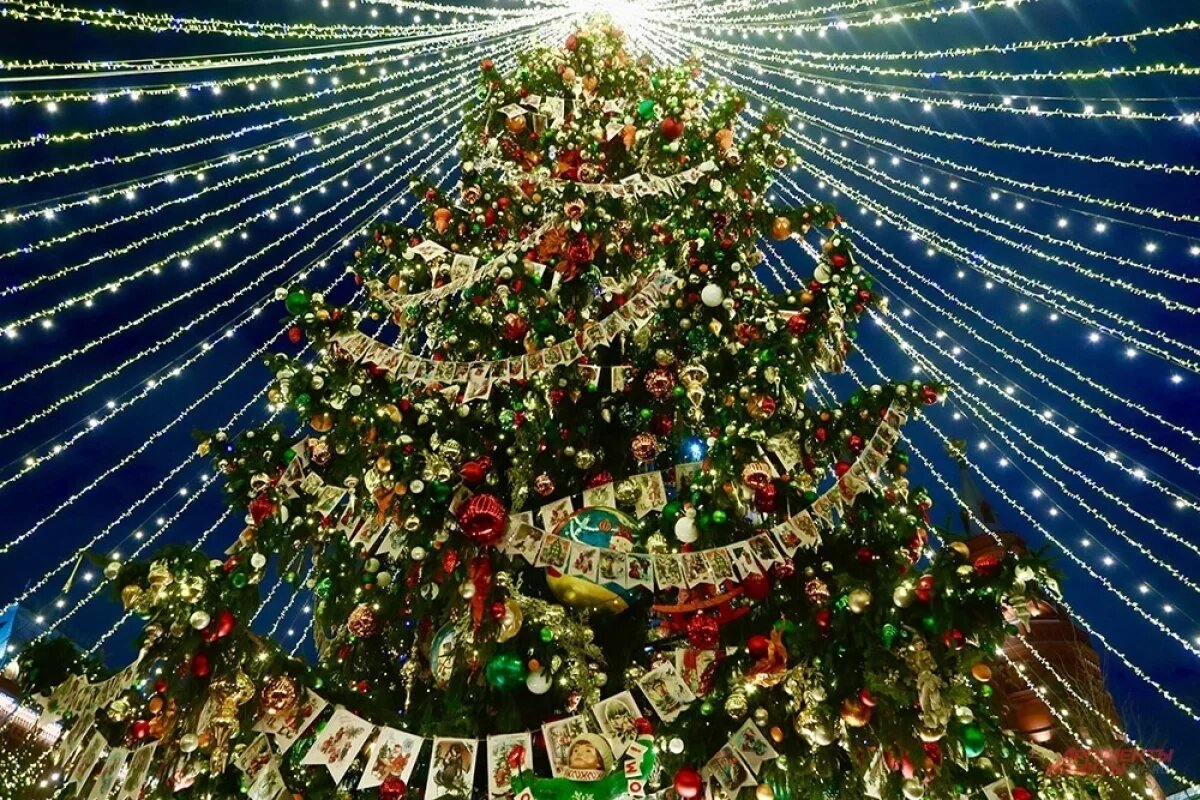    Самые красивые новогодние места в Москве.