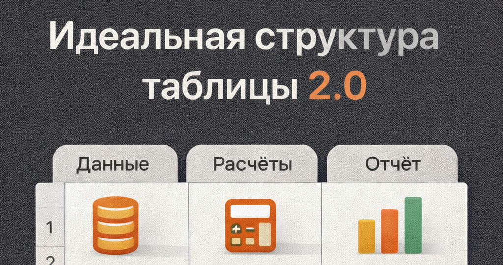 Идеальная структура таблицы Excel 2.0 — как делать файлы, которые не ломаются