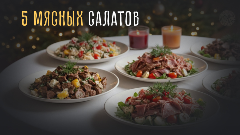5 необычных мясных салатов на Новый год 2026
