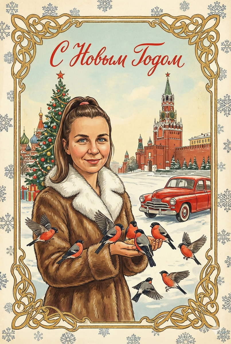 Наверное только ленивый не сделал себе открытку с помощью нейросети. Да, да, это я 😂