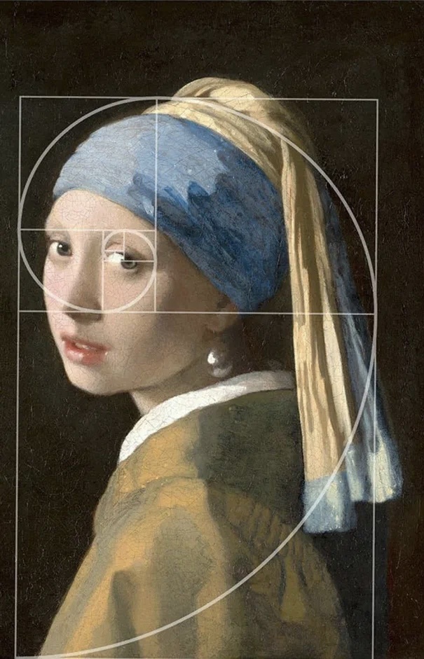 «золотое сечение» на картине Вермеера.