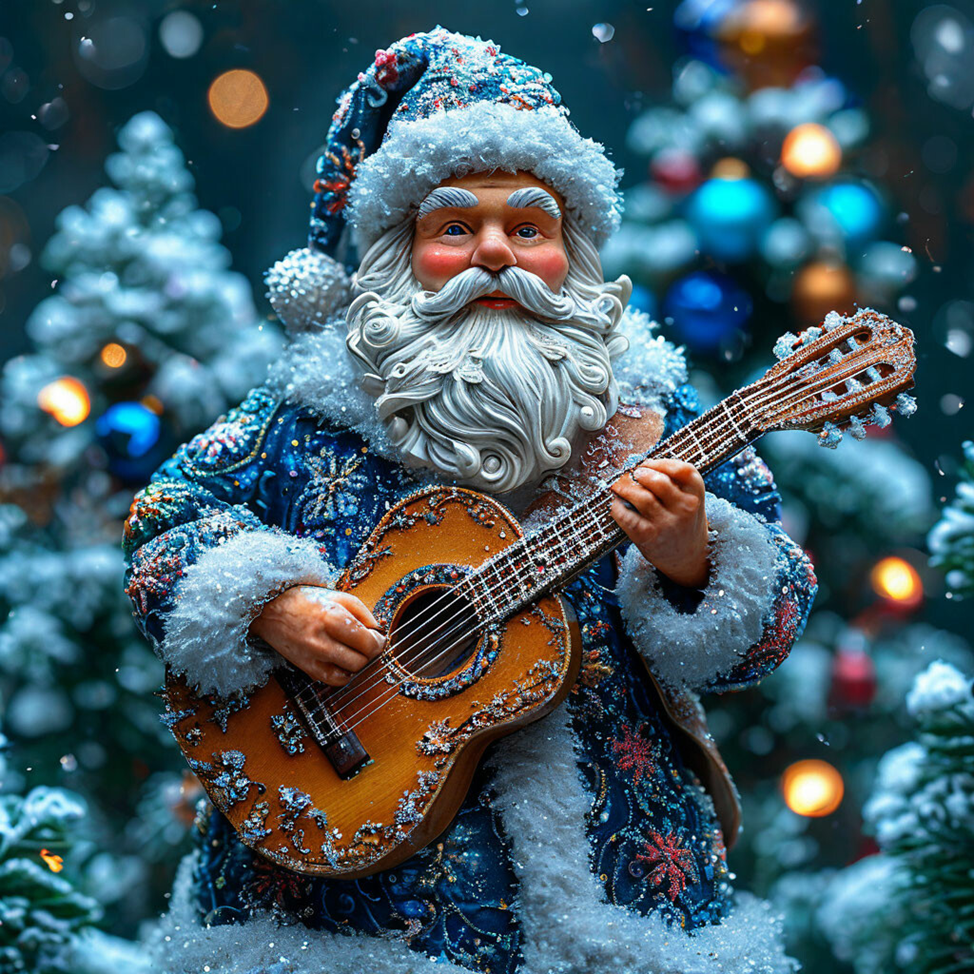 Ёлочная игрушка «Дедушка Мороз поёт: «Новый год, Новый год любит каждый обормот».