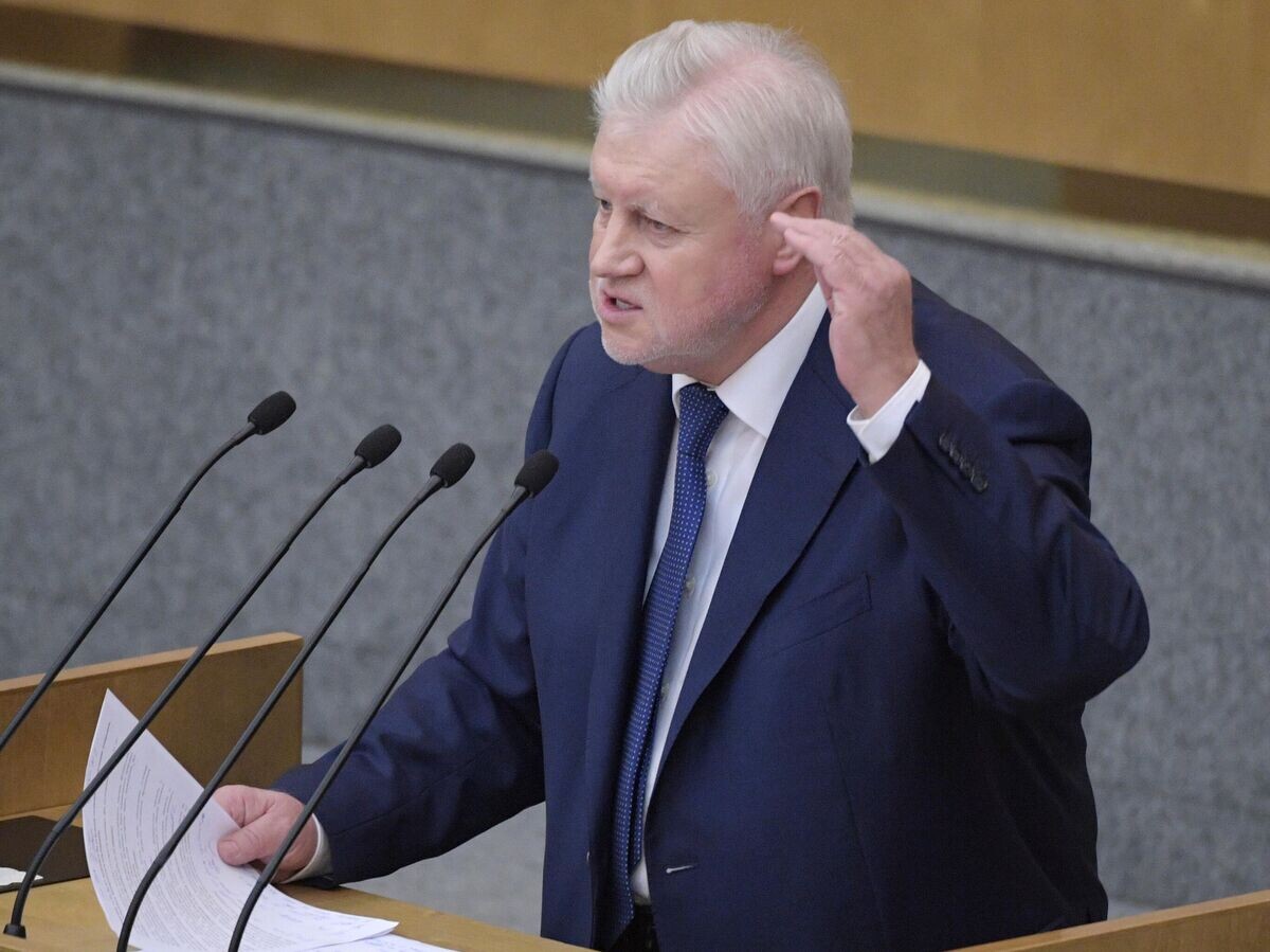    Сергей Миронов выступает на пленарном заседании Государственной Думы РФ | © РИА Новости / Владимир Федоренко