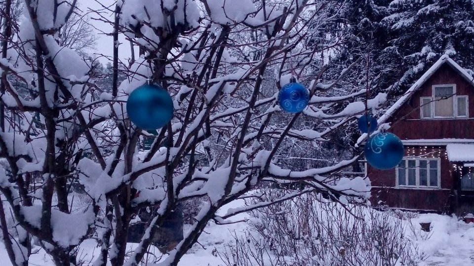 Погода сказочная, последние приготовления к празднику.🎄🎄🎄