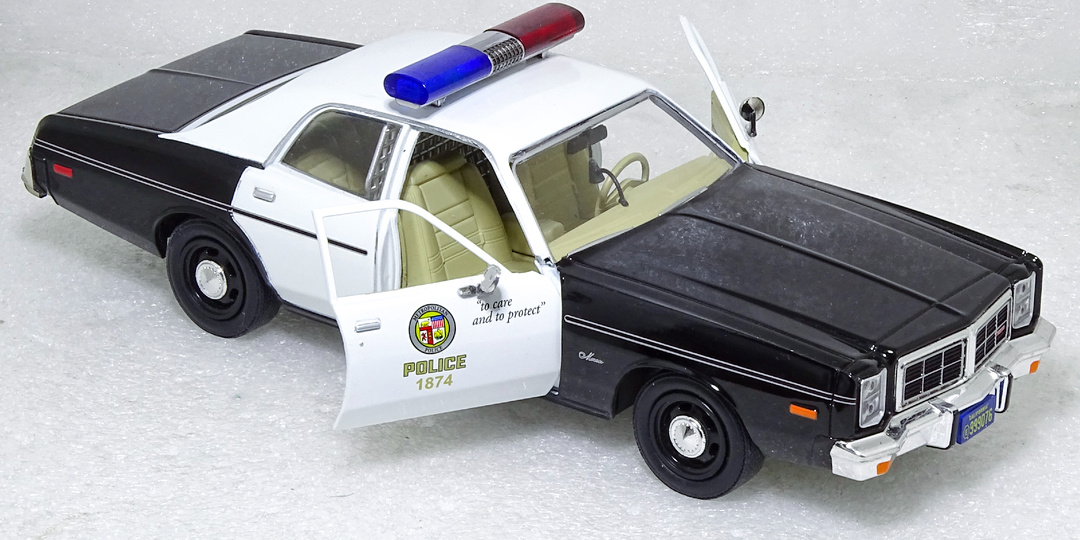 Dodge Monaco Metropolitan Police 1977 из к/ф «Терминатор» в масштабе 1:24. Восстановление модели с помощью 3D-печати