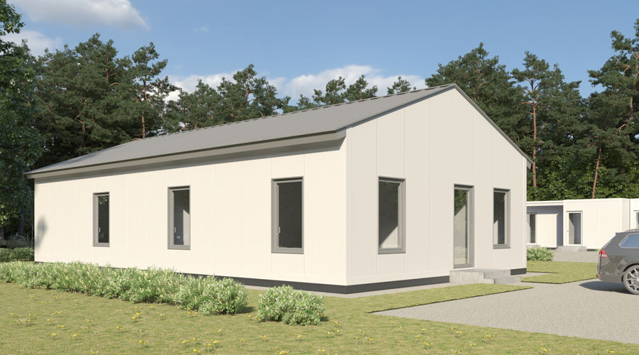 Индивидуальный дом из сэндвич-панелей