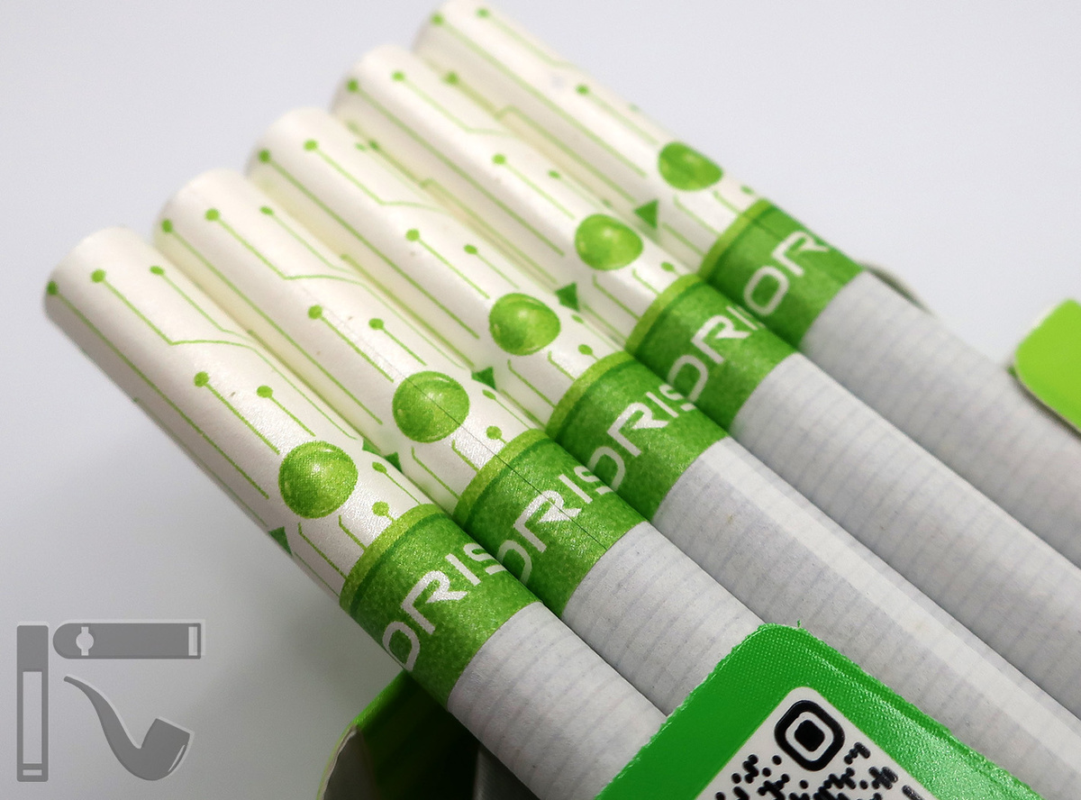 Сигареты Oris Intense Cucumber - Lime. Фото: © канал "Уголок Курильщика"