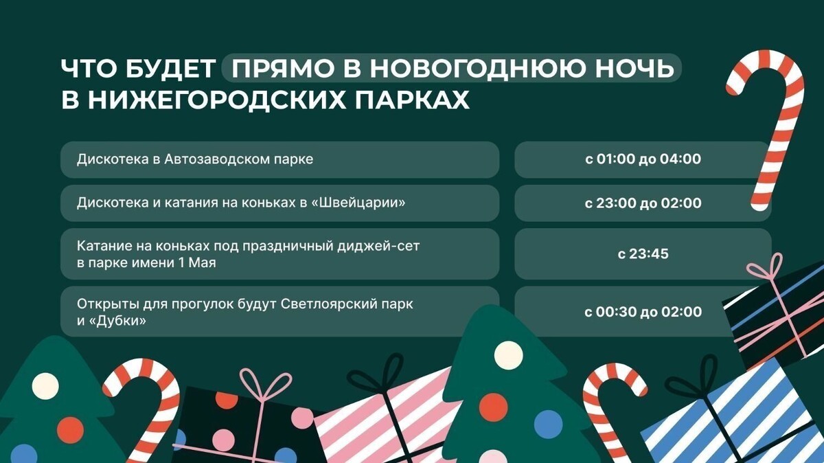   Программа на Новый год в нижегородских парках   newsnn.ru