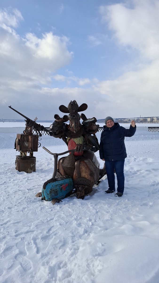 На набережной реки Иж, в Ижевске