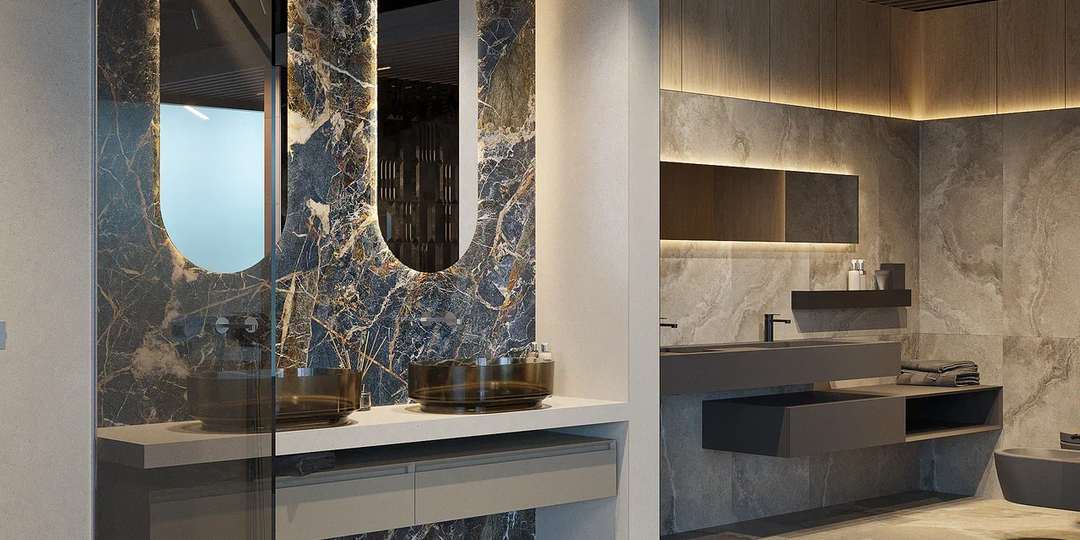 Сантехника из нестандартных материалов: дерево и стекло