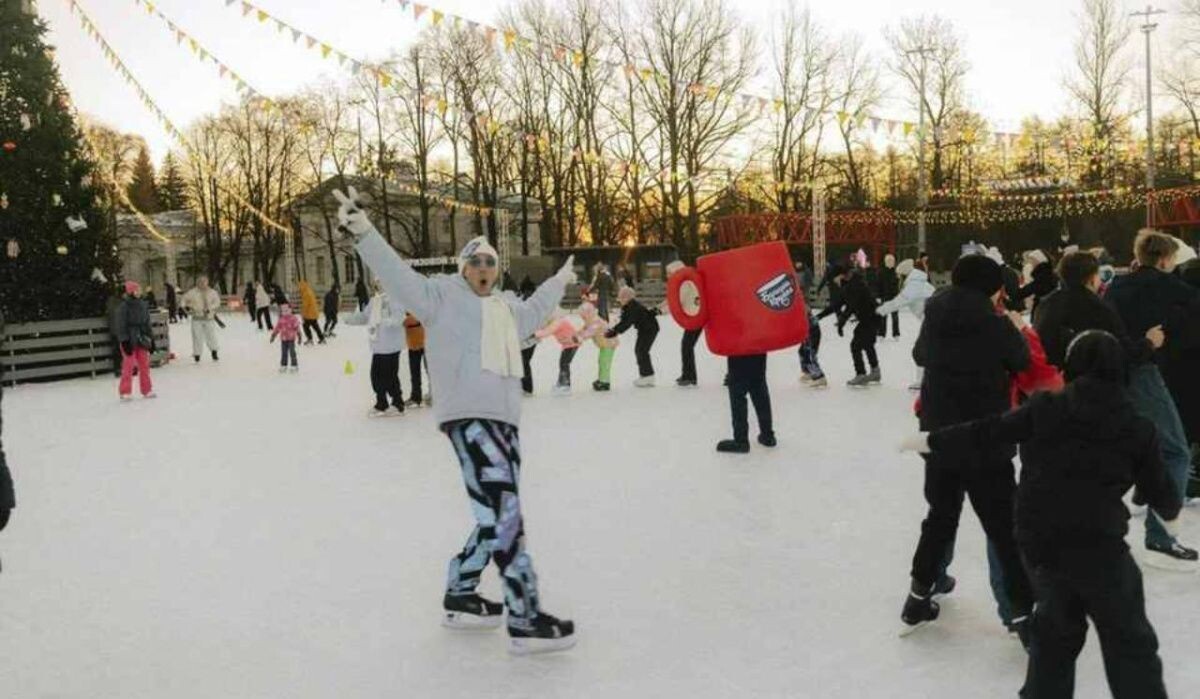     Люди на катке. Источник: spb.kp.ru Автор фото: t.me/elaginpark
