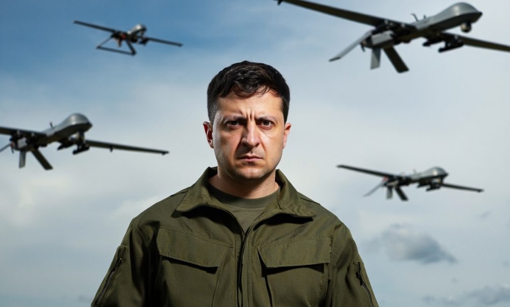   Зеленский хочет воевать. Иллюстрация: "Блокнот".