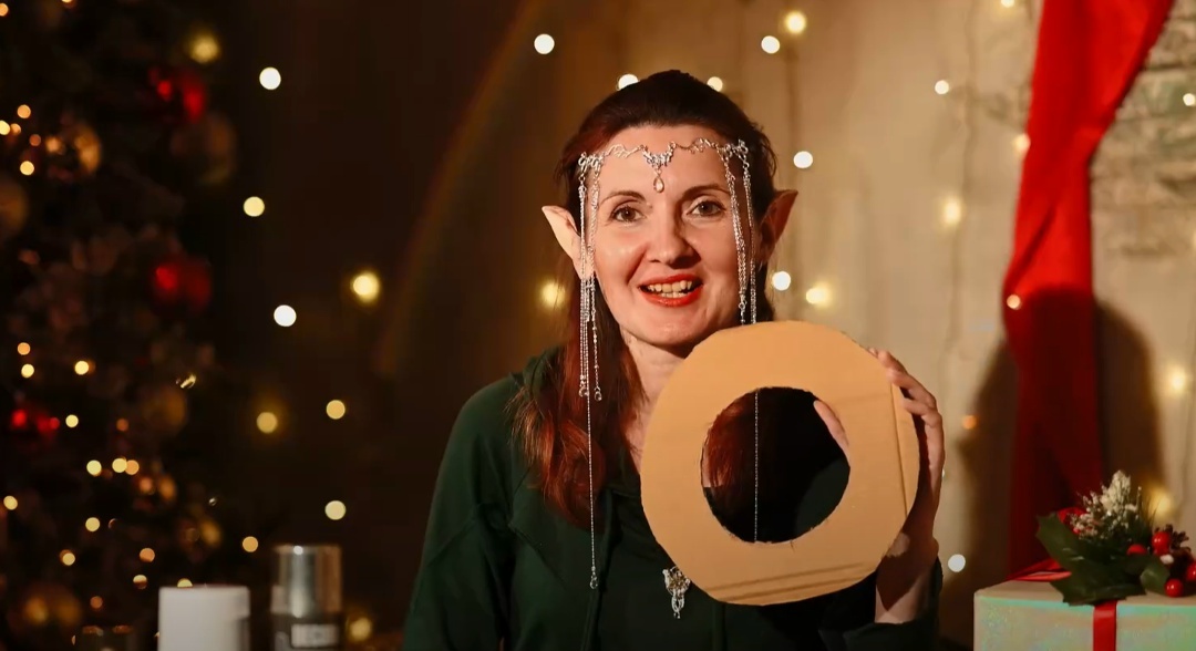 картоновая основа для будущего венка