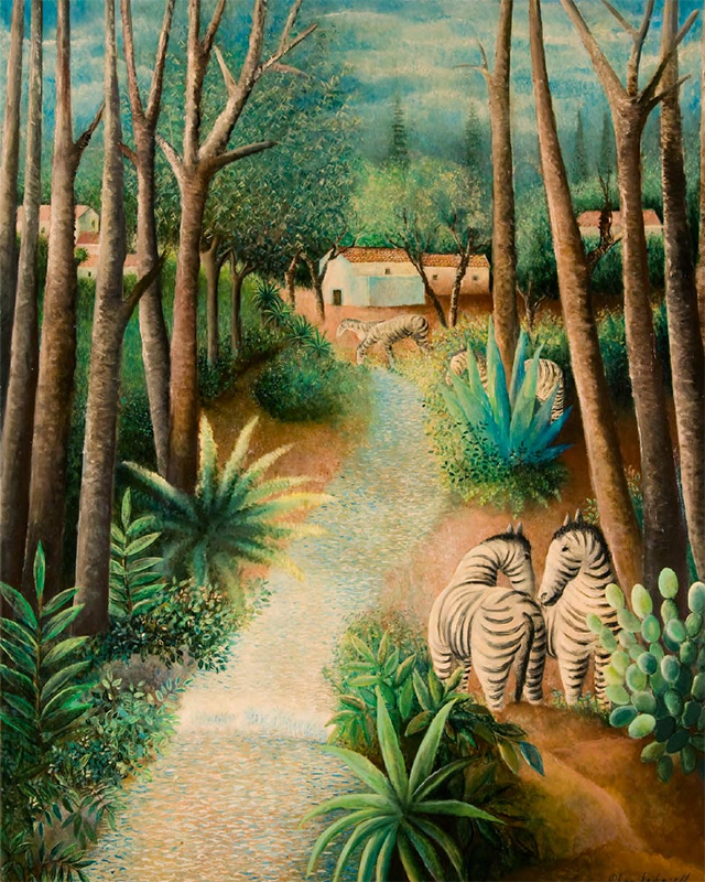 Пейзаж с зебрами. Частная коллекция