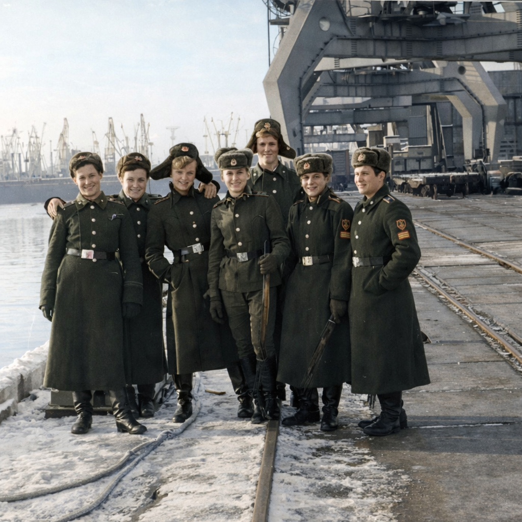 683 учебная группа в Ленинградском порту. 1981 год