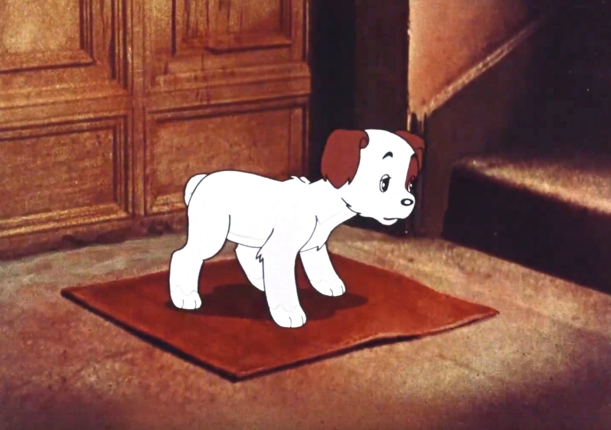 Кадр из мультфильма «Следы на асфальте»