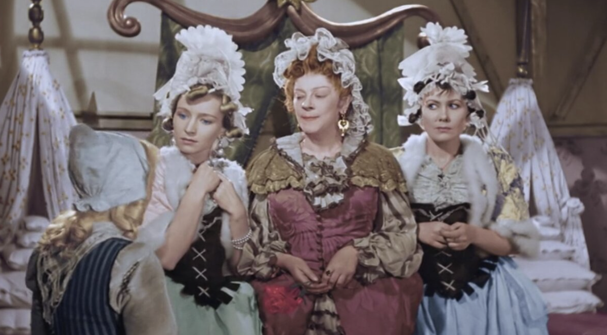 Кадры из фильма «Золушка». Ленфильм, 1947