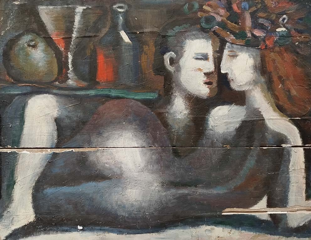 Чезганов Сергей "Лежащая Флора" 
33х41 хм 1997 г