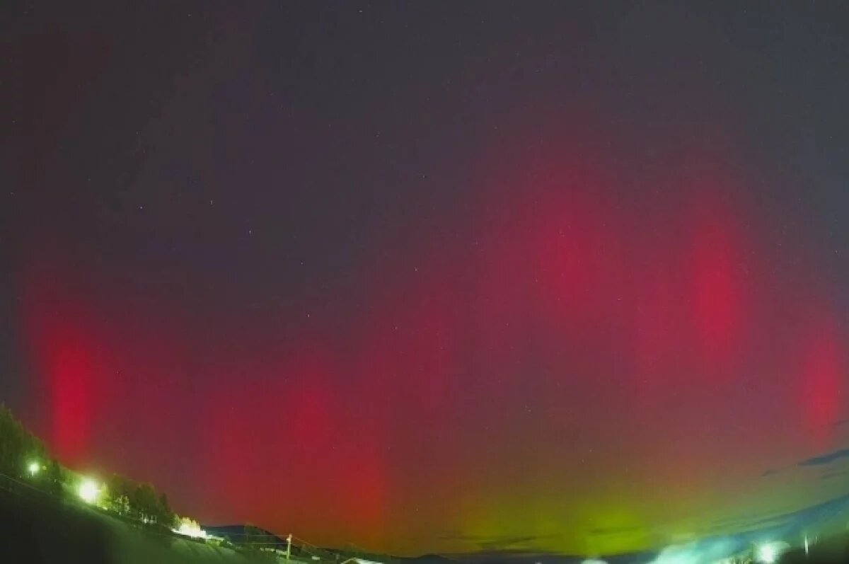    Полярное сияние в Бурятии