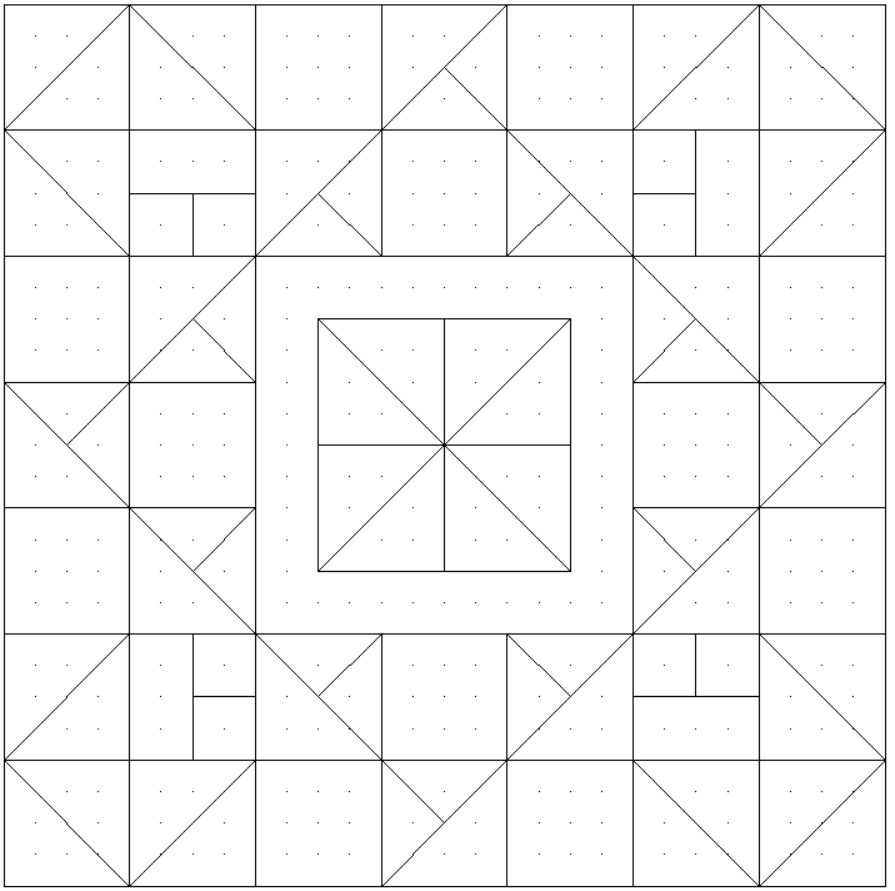 Сетка блока №15 проекта "Мерцающие снежинки"